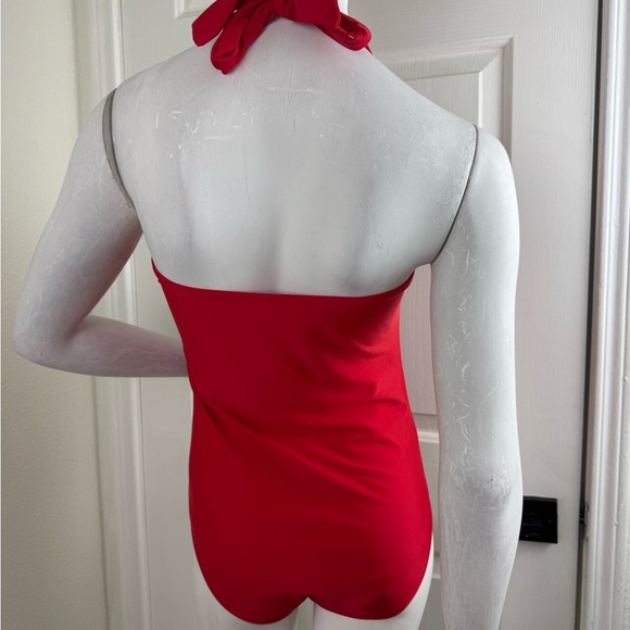 Smismivo Women's Size M Halter Slimming VintageRetroRuched Pushup 1pc Swimsuit. - Picture 8 of 11